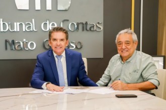 Sérgio Ricardo e Marcelo de Oliveira vistoriam obras do BRT em Cuiabá nesta quinta-feira