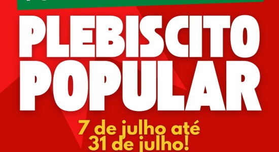 Plebiscito sobre jornada 6×1 e isenção do IR chega a Cuiabá