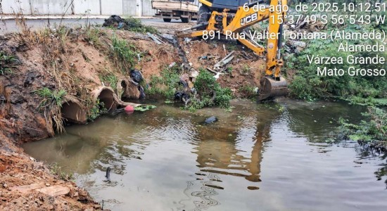Prefeitura de Várzea Grande fará mutirão de limpeza de canais em setembro