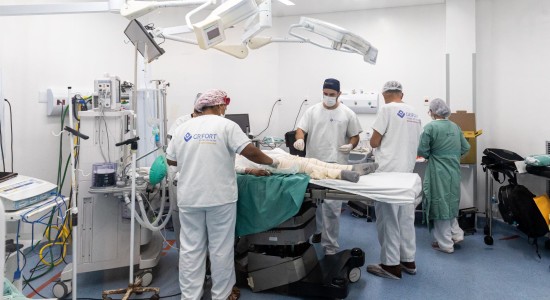 HMC faz primeira cirurgia de alta expansão de pele em paciente com queimadura