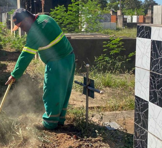 Prefeitura intensifica ações de limpeza e manutenção nos cemitérios de Várzea Grande