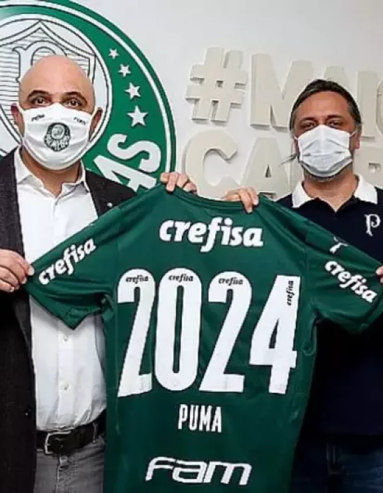 Direção do Palmeiras anuncia a renovação de contrato com a Puma até 2024