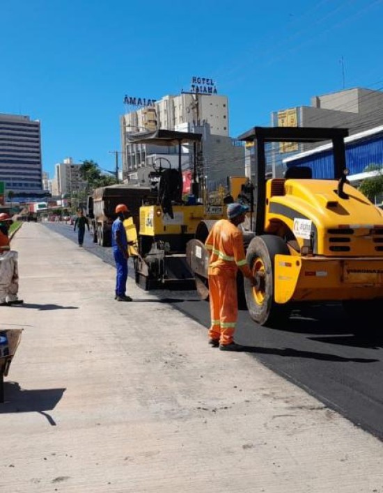 Obras do BRT avançam com recapeamento da Avenida do CPA