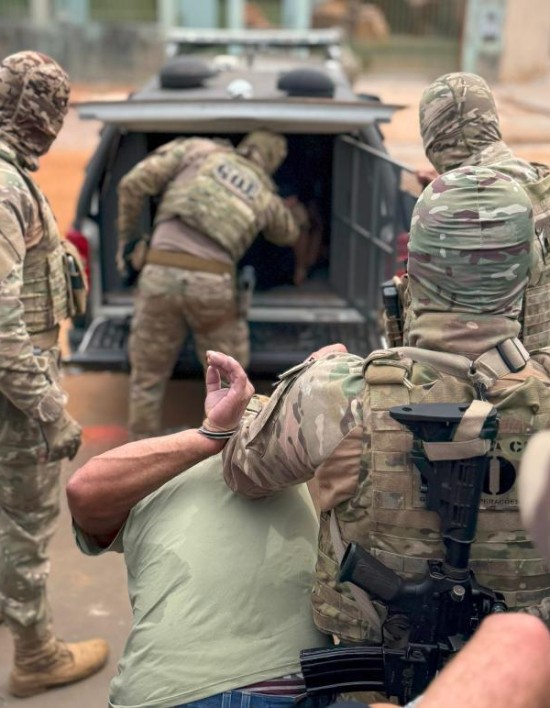 Sesp realiza coletiva de imprensa sobre operação que prendeu assaltantes de banco em Brasnorte nesta segunda-feira (4)