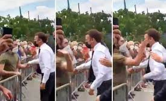 Emmanuel Macron é agredido em viagem ao sul da França