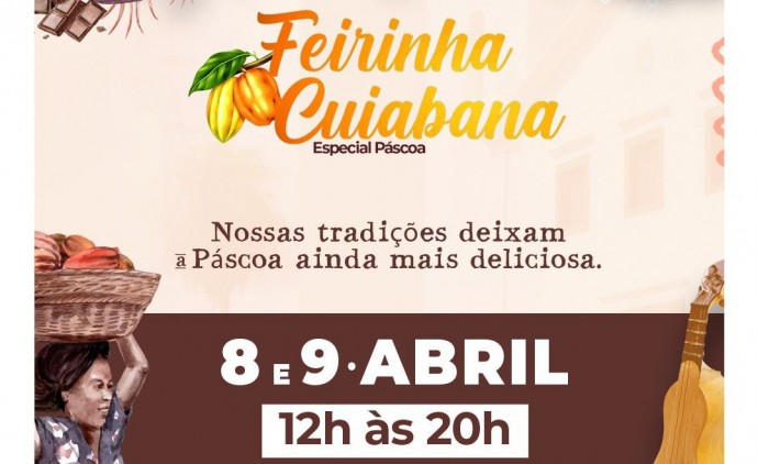 Páscoa chegando e com ela mais uma edição da Feirinha Cuiabana sucesso