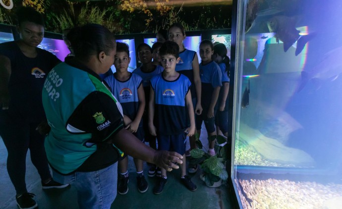 Aquário Municipal recebe mais de 650 estudantes em março
