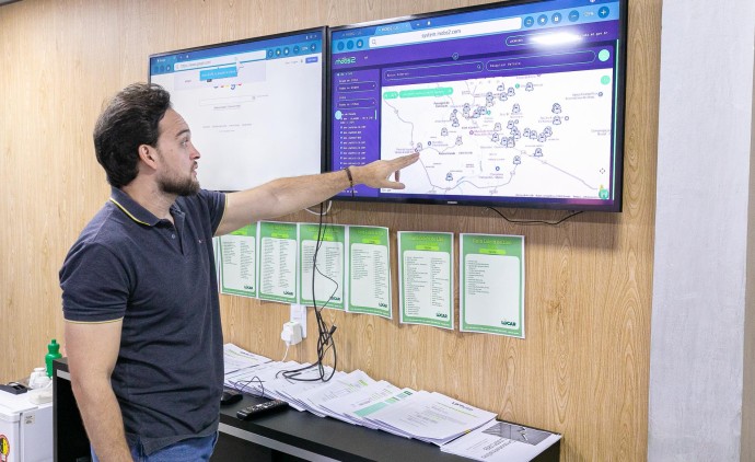 Central de Monitoramento garante agilidade na fiscalização da coleta de lixo