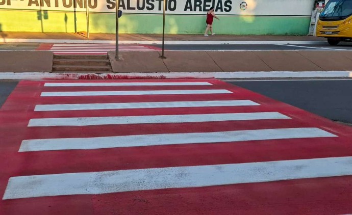 Várzea Grande reforça sinalização de trânsito no entorno de escolas