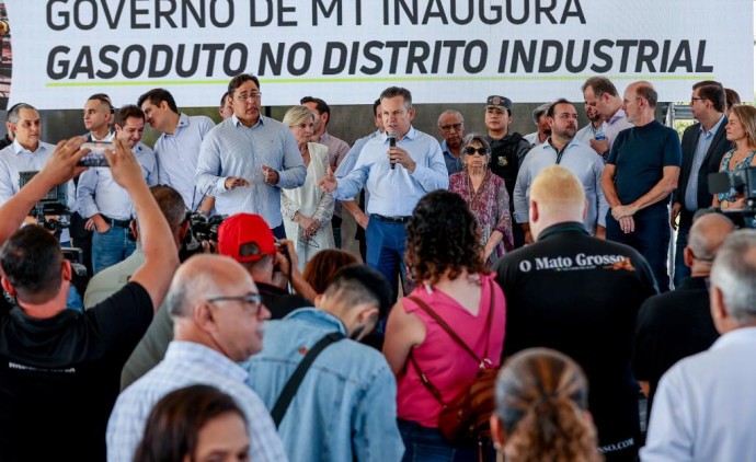 Mato Grosso inaugura gasoduto de 39 km para abastecer o Distrito Industrial em Cuiabá