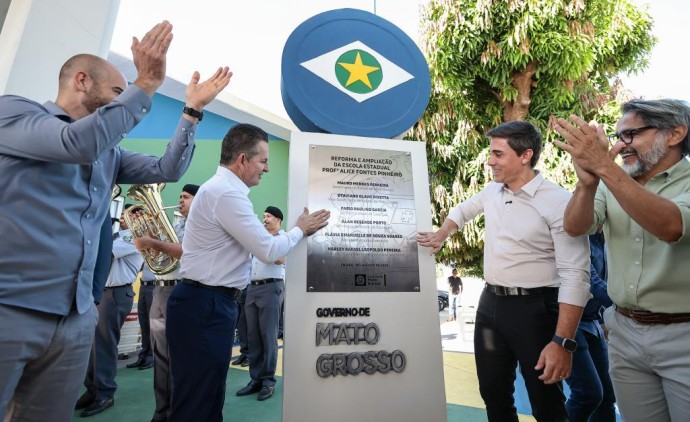 Governo de MT entrega reforma geral e ampliação da Escola Estadual Alice Fontes em Cuiabá