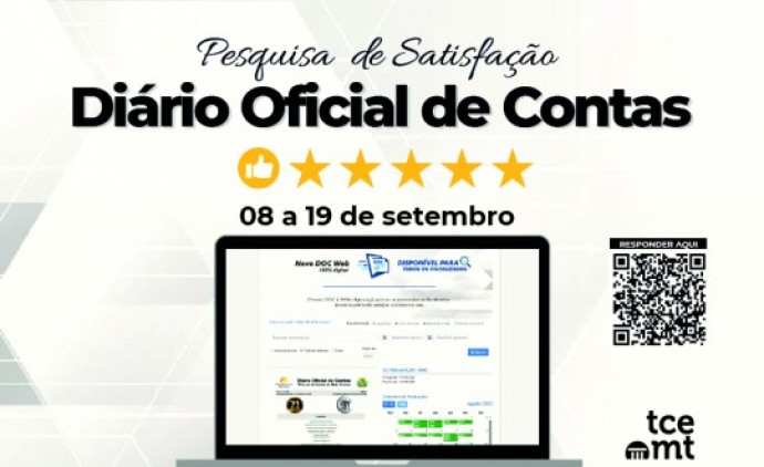 TCE-MT realiza Pesquisa de Satisfação do Diário Oficial de Contas