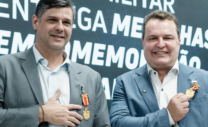 Secretario de Comunicação da ALMT, é homenageado nos 190 anos da Polícia Militar