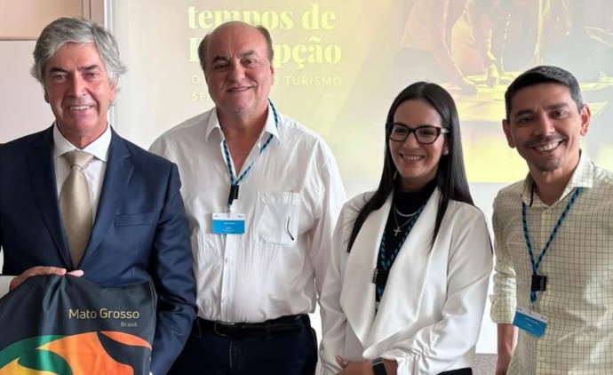 Fecomércio-MT apresenta FIT Pantanal ao secretário de Estado de Turismo de Portugal, Pedro Machado