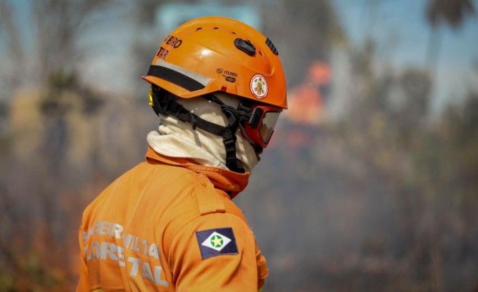 Corpo de Bombeiros combate 22 incêndios florestais nesta quarta-feira (8)