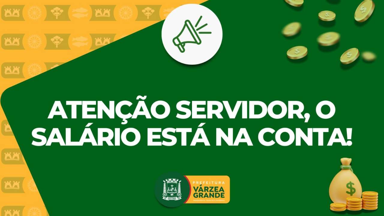 Pelo terceiro mês consecutivo prefeitura quita salários de forma antecipada
