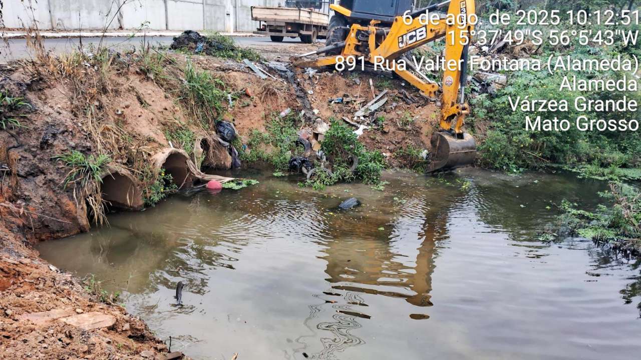Prefeitura de Várzea Grande fará mutirão de limpeza de canais em setembro