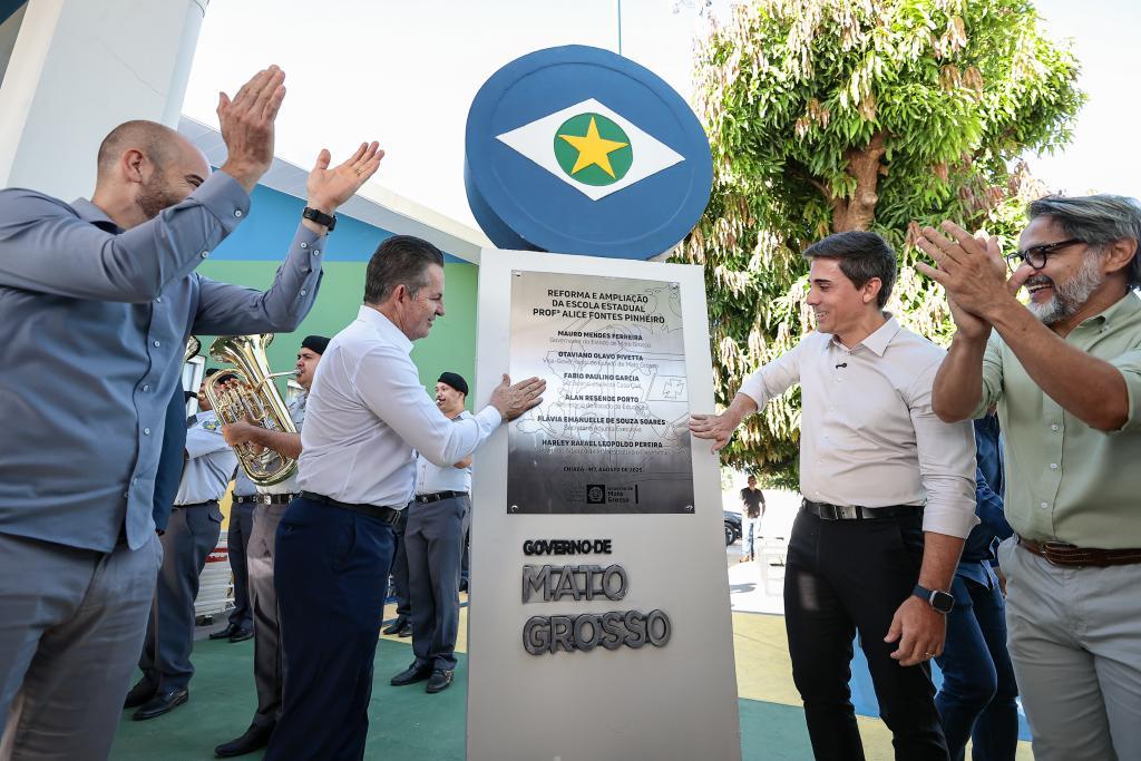 Governo de MT entrega reforma geral e ampliação da Escola Estadual Alice Fontes em Cuiabá