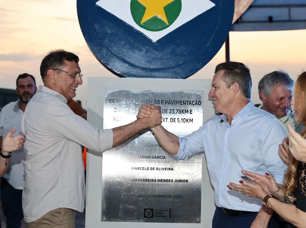 Asfalto novo na MT-240 melhora logística de Diamantino “coloca cidade na rota da BR-163”, afirma prefeito